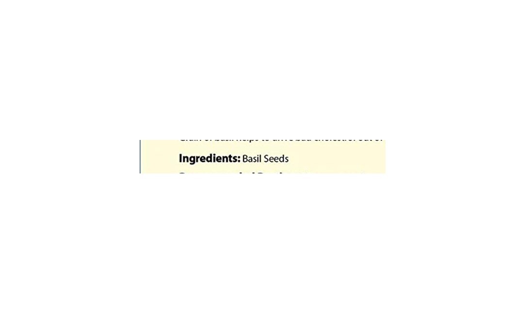 Oosh Basil Seeds    Box  299 grams